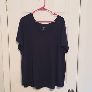 a.n.a Plus Size Nazy Blue T-shirt